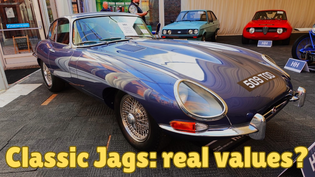 Classic JAGUAR PRICES, H&H AUCTION results (Kelham Hall) & MARKET ANALYSIS (E Type, XK150, Mk2)