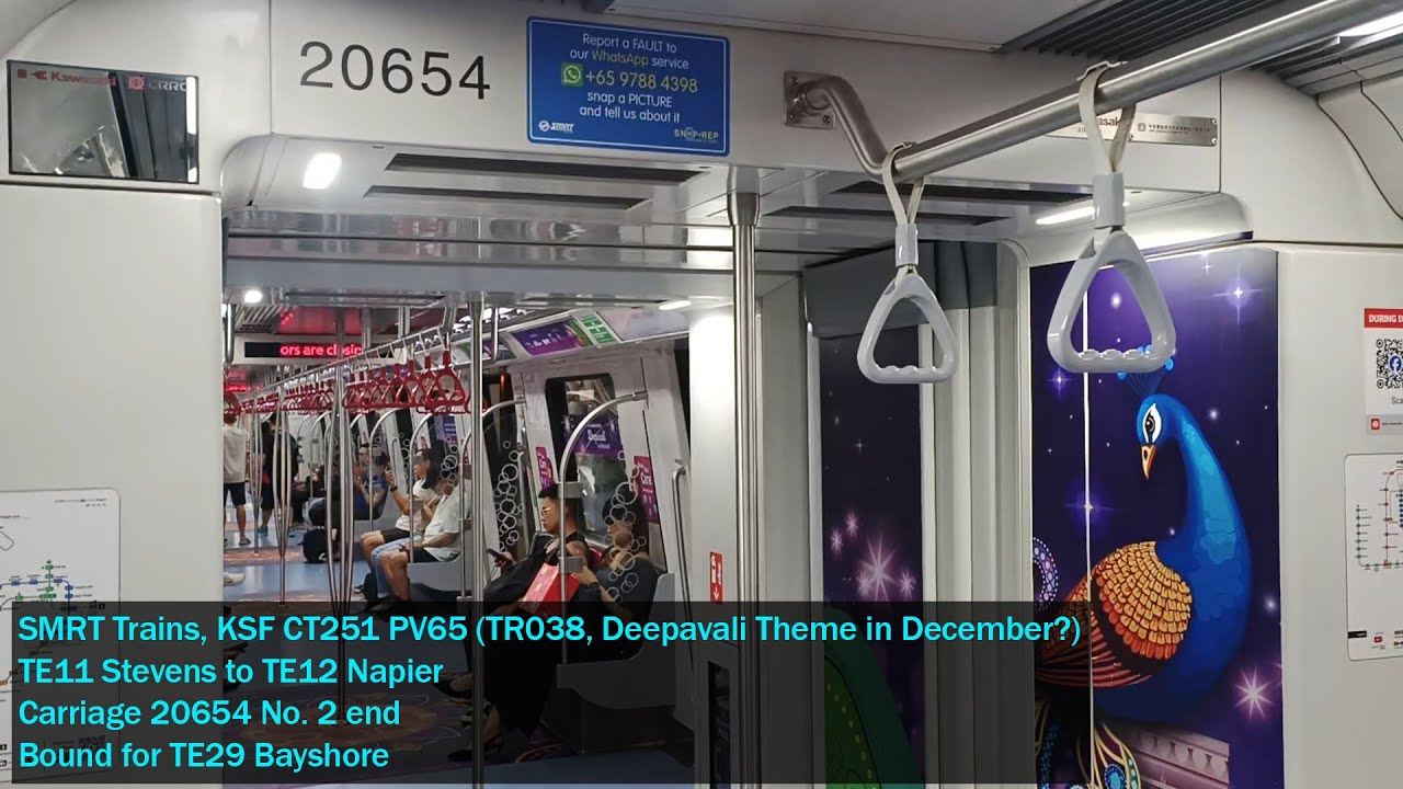 [Deepavali Advert in December?] SMRT Trains - Joyride on KSF CT251 PV65 from TE11 STV → TE12 NPR