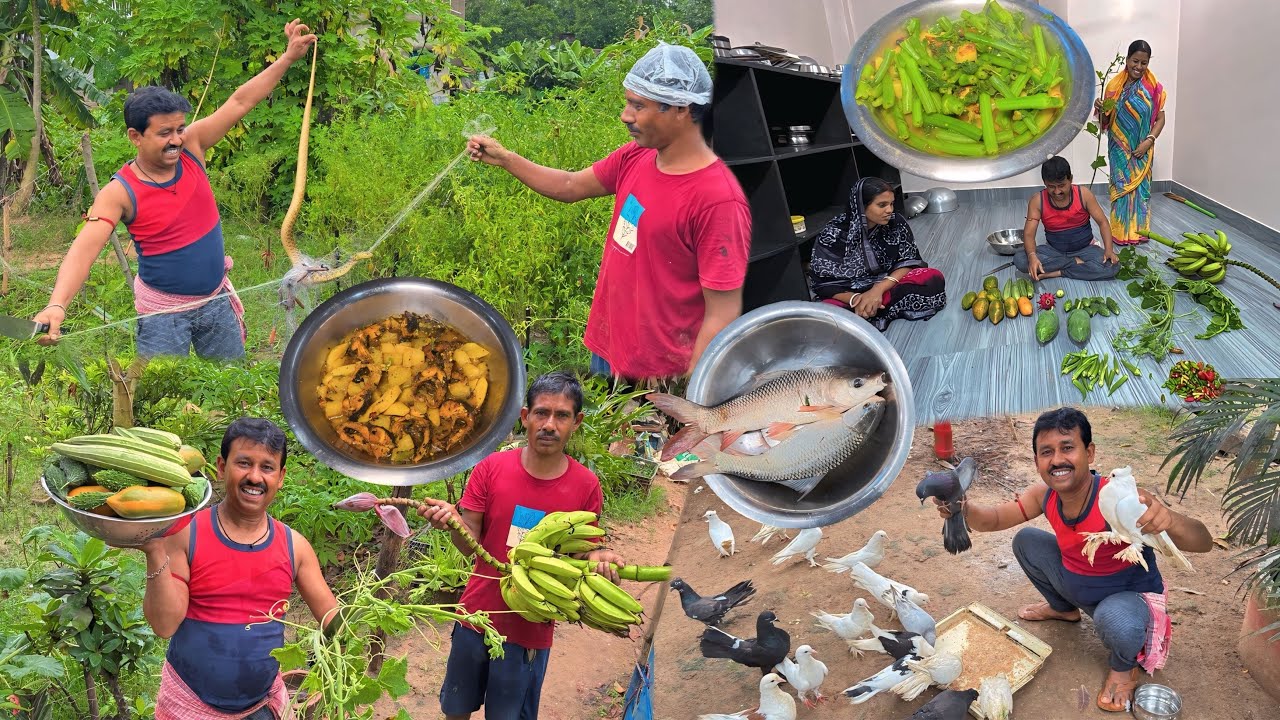 বৃষ্টি মানে গ্রামের অন্যরকম আবেগ | আকাশ ভরা মেঘ চারিদিক সবুজ আর দেশি খাবার ||