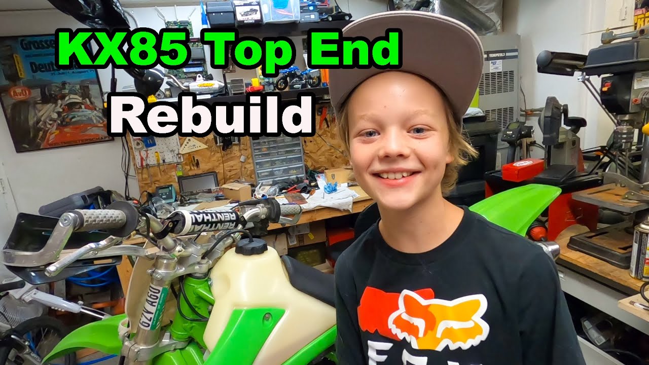 Father and Son - KX85 Top End Rebuild - 2 strokes are easy!