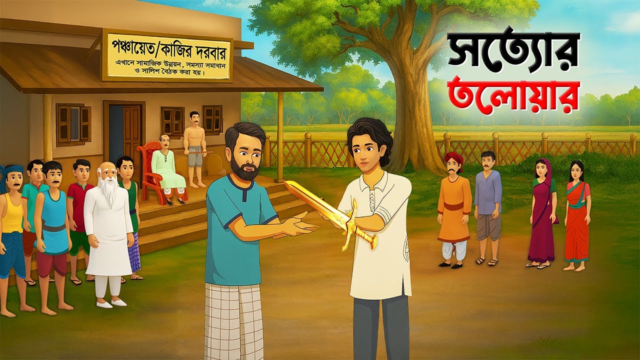 সত্যের তলোয়ার | Bengali Village Folk Story | Bangla Moral Story | Dhadha Point Creation