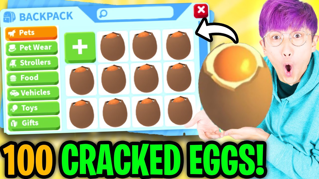 LANKYBOX HATCHING 100 CRACKED EGGS In ADOPT ME!? (EXPENSIVE EGG OPENING CHALLENGE!)