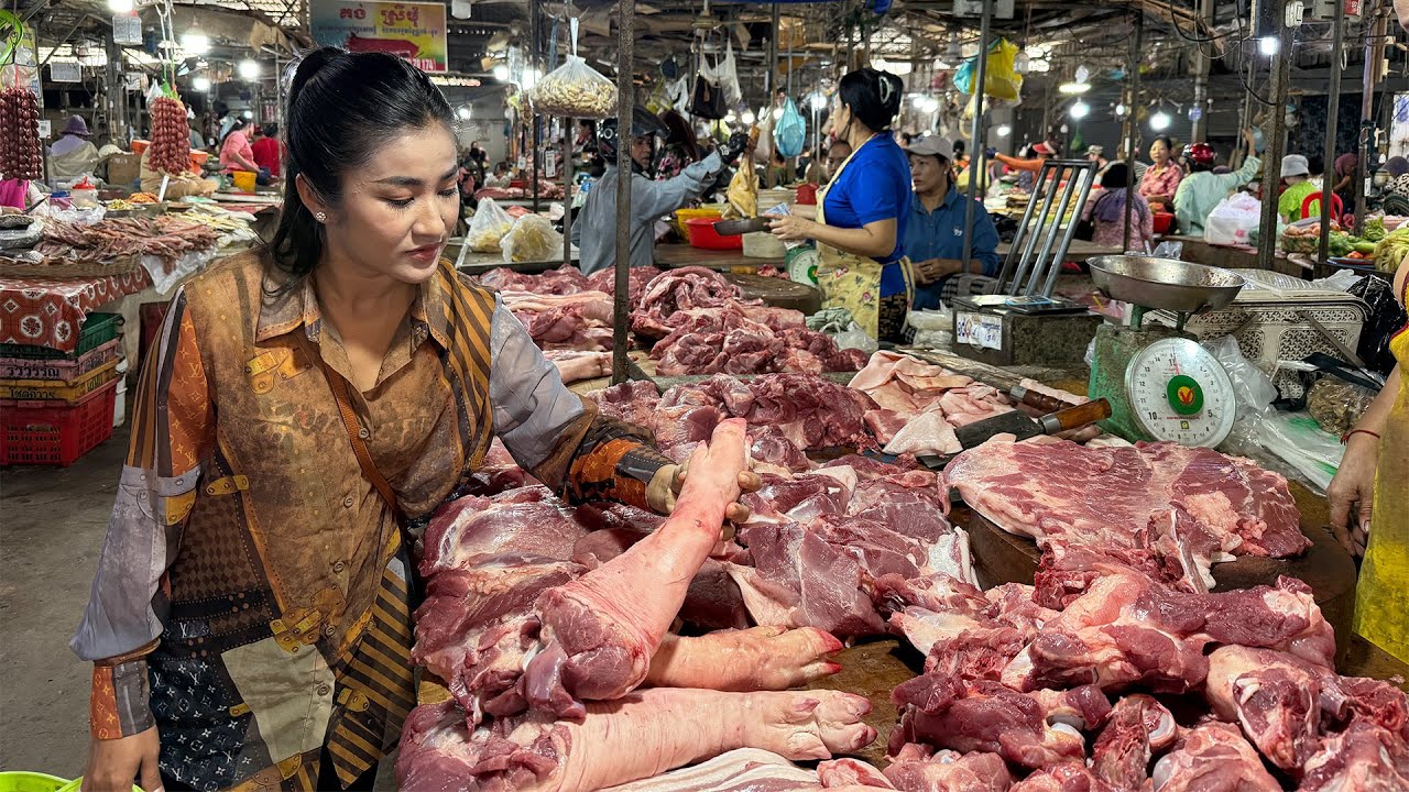 Market show: Delicious pork legs cooking with unique style - Braised pork leg recipe