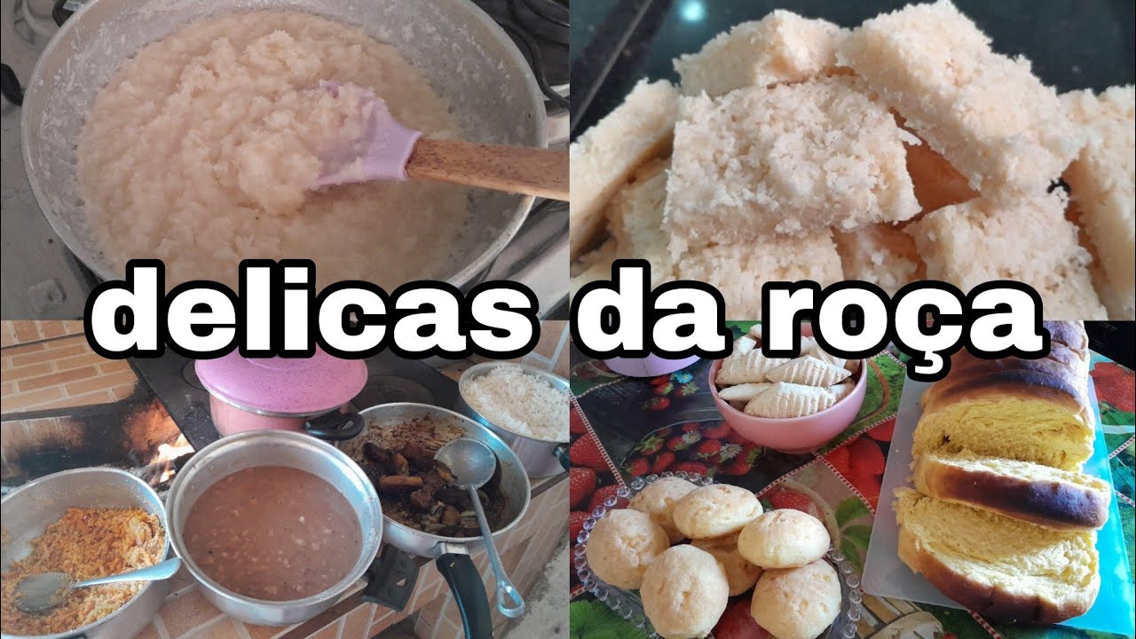 COCADA QUE DERETE NA BOCA/CAFÉ DA MANHÃ/ALMOÇO NO FOGÃO A LENHA 