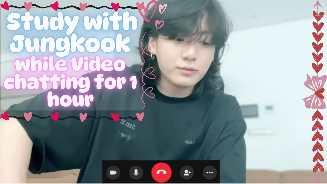 Study with Jungkook, Get your things done while Jungkook facetimes you ◈ 25/5. @Unique Ambience