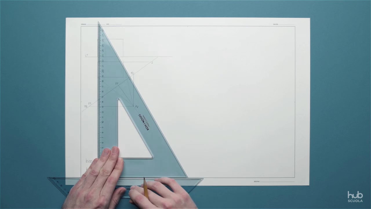 Prospettiva angolare (o accidentale) di un parallelepipedo