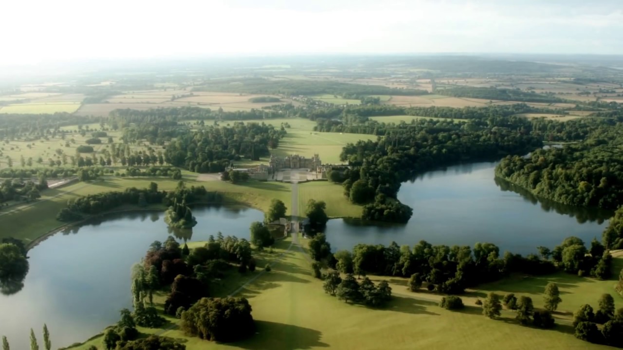 Beautiful aerial views of Blenheim Palace