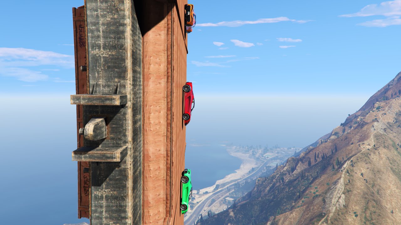 CRAZY VERTICAL RAMP! (GTA 5 Funny Moments)