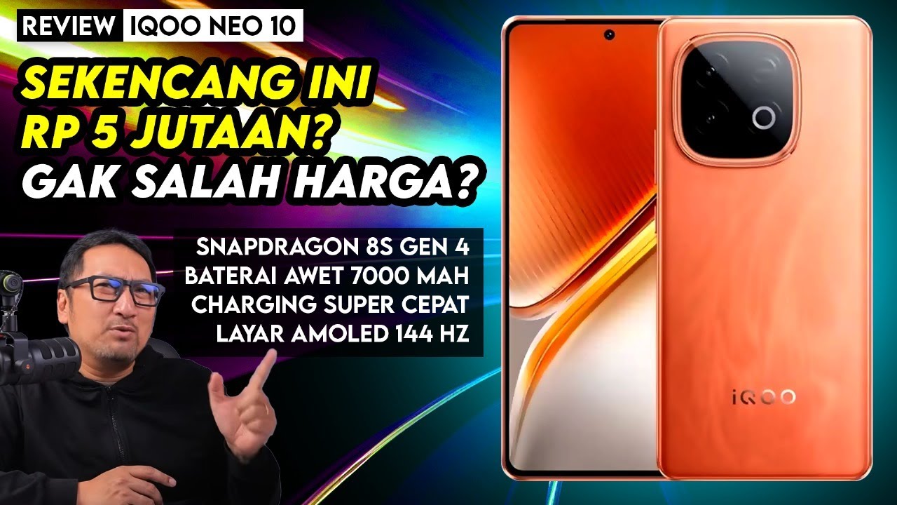 Gak Salah Harga? Snapdragon 8s Gen 4 di Rp 5 Jutaan! Kencang dgn Baterai Besar! - Review iQOO Neo 10