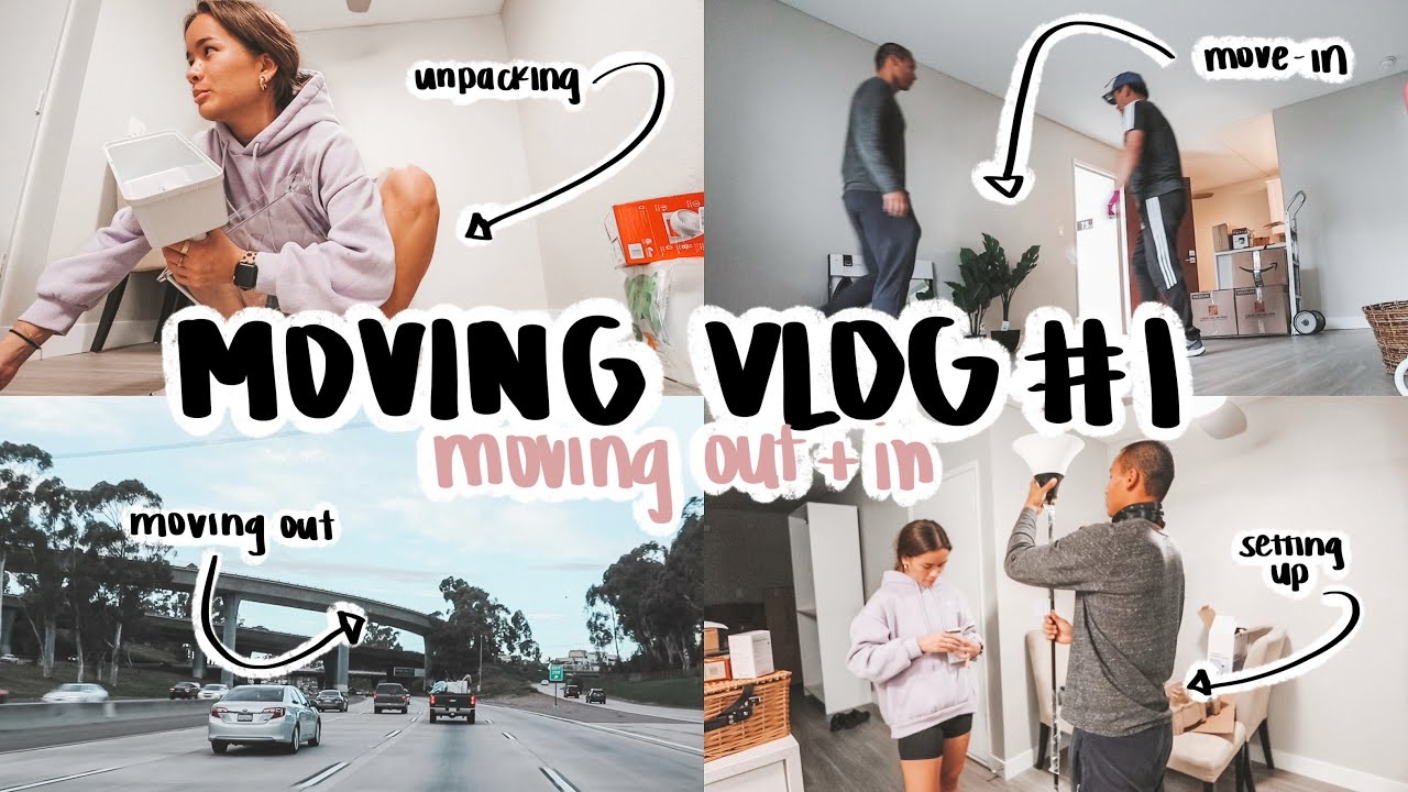 MOVE IN VLOG #1 | first day moving in to my own apartment!
