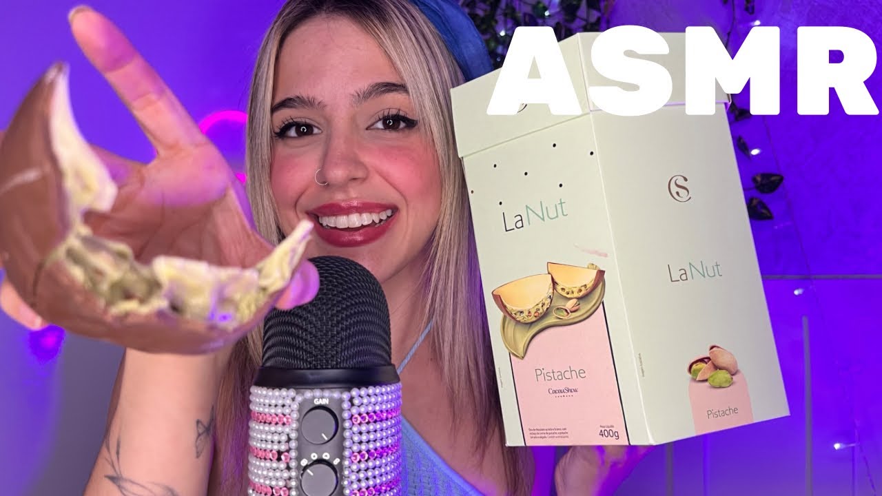 ASMR PROVANDO O OVO DE PISTACHE QUE VIRALIZOU NO TIKTOK