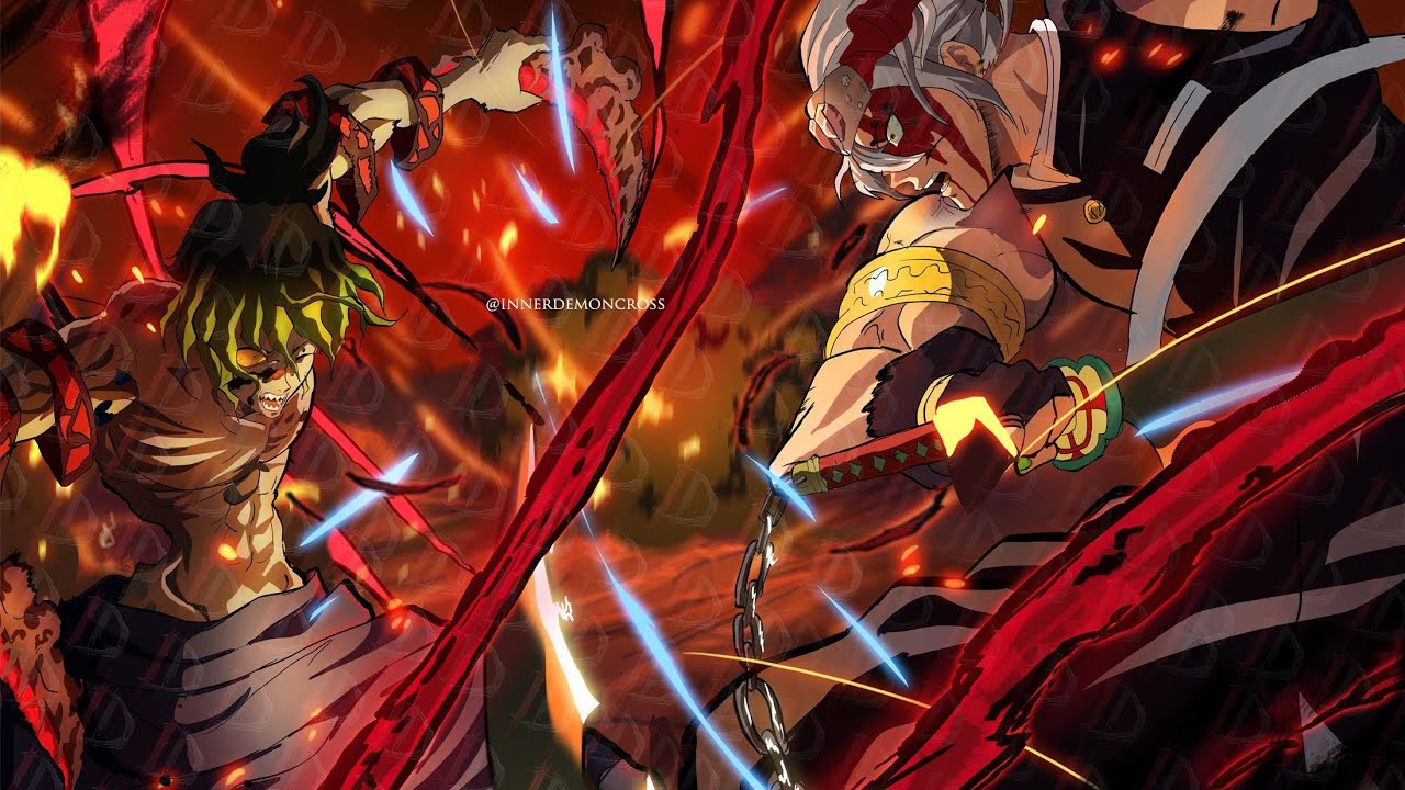 Demon slayer Uzui vs Gyutaro AMV -BURN #amv #anime #music #video #edit #kimetsunoyaiba #demonslayer