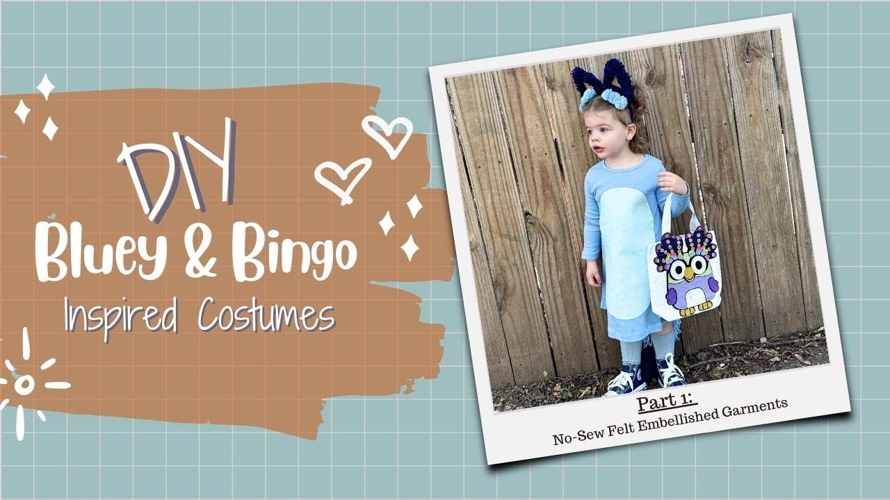 DIY Bluey & Bingo Inspired Costumes - Part 1 Embellished Garments