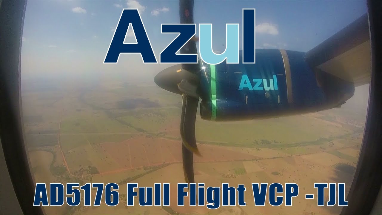 FULL FLIGHT Azul Linhas Aéreas ATR 72 from Campinas to Tres Lagoas | AD5176