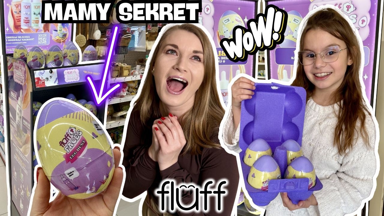 Otwieramy jajka Fluff Egg Hunt🤩 Totalny sztos🤩💖 Jakie trafiłyśmy mleczka do twarzy?💖