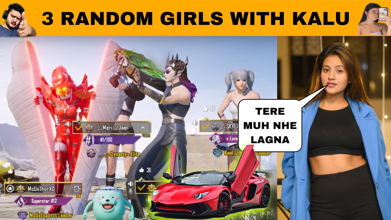 FINALLY I GOT 3 TIKTOKER GIRLS IN MY LOBBY🥰| BEST NOOB PRANK WITH KALU😂| THOR GAMING |