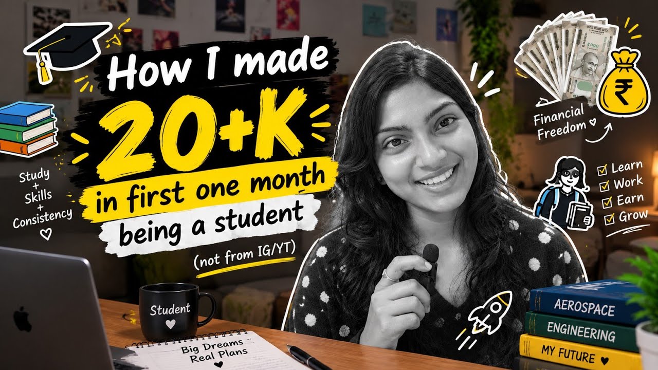 How I Earned ₹20K+ in My First Month of Freelancing as a Student | How to earn money from Home 🏡