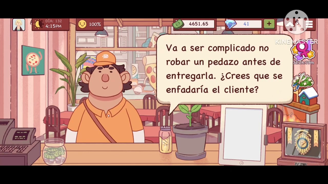Jugando buena pizza, Gran pizza