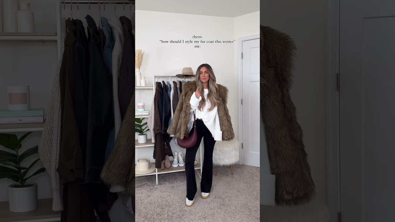Winter Outfits 🤍 How to style a fur coat #winterfashion #outfitinspo #fashion