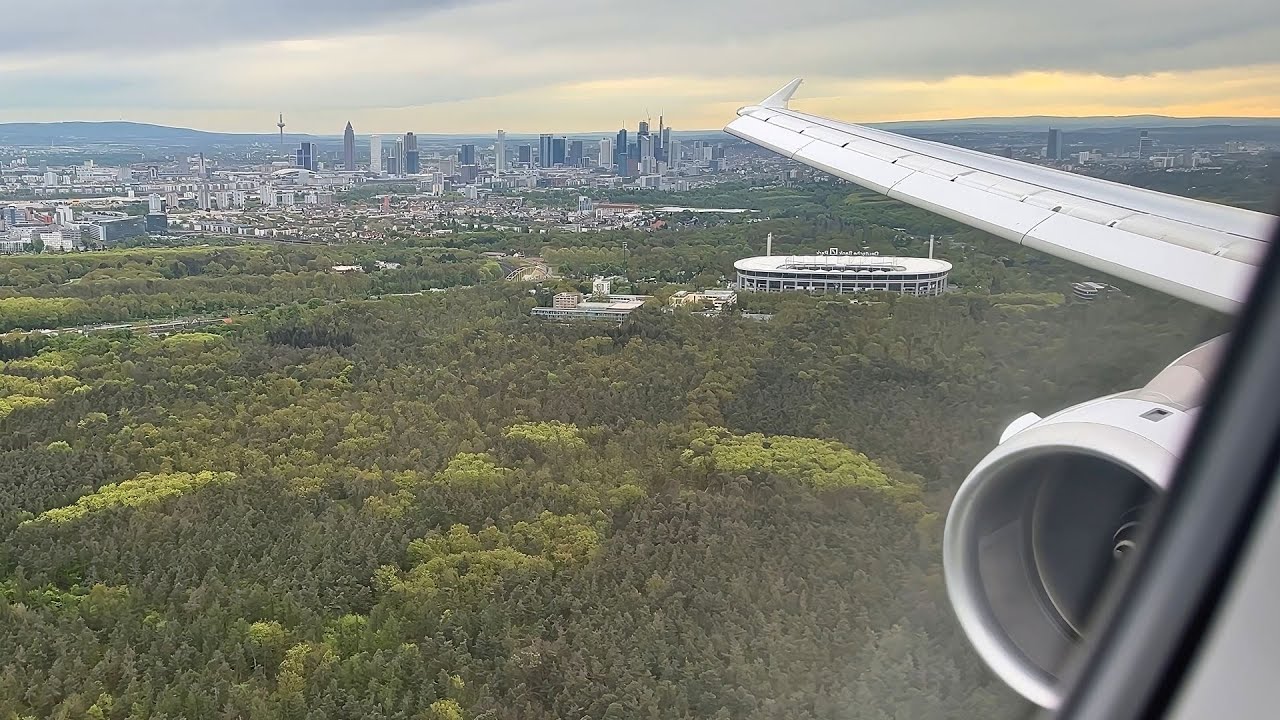 Frankfurt Skyline Approach | Lufthansa Airbus A321