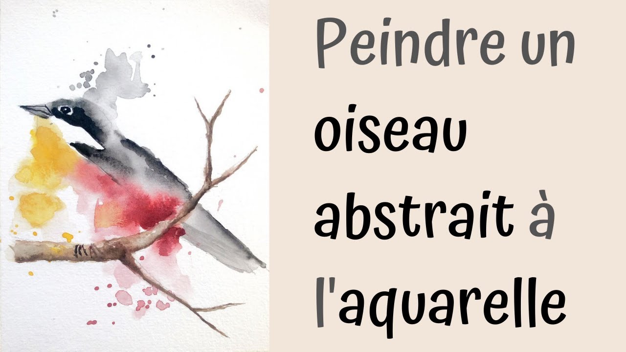Comment peindre un oiseau abstrait à la peinture aquarelle