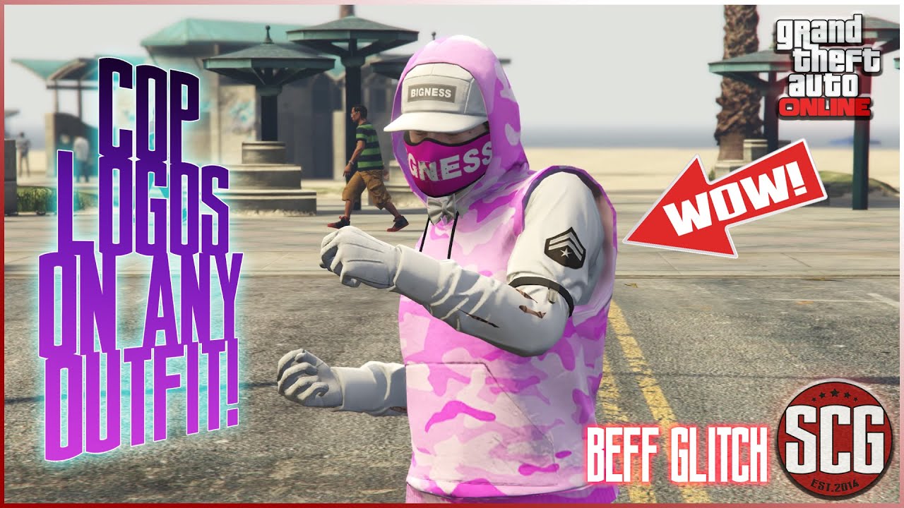GTA 5 Online - COP LOGOS ON ANY OUTFIT USING BEFF...By SCG!