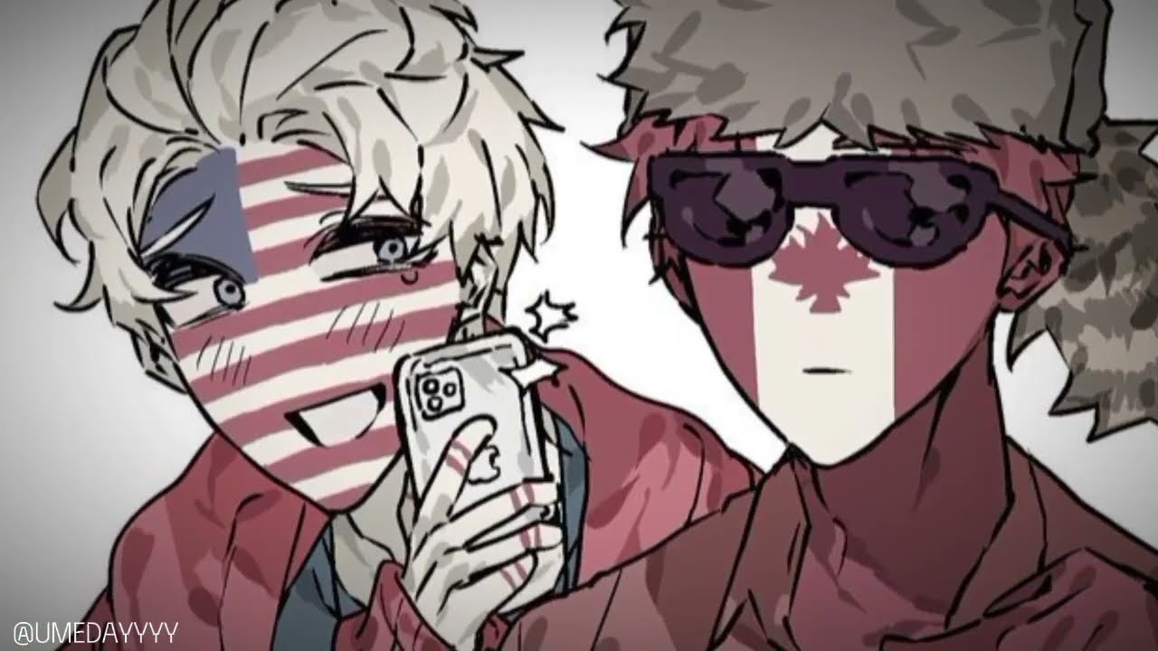 | Canada x America | Countryhumans Otp Video Compilation P9 #country #countryhumans #edit #ship #otp