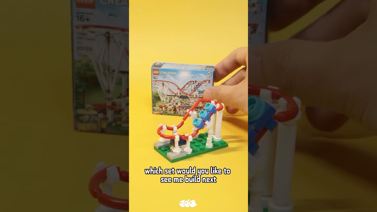 Давайте построим мини-американские горки из LEGO. #lego #legomoc #toys