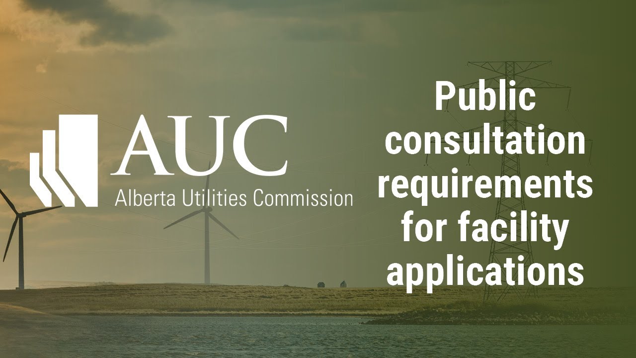 Public consultation requirements for facility applications