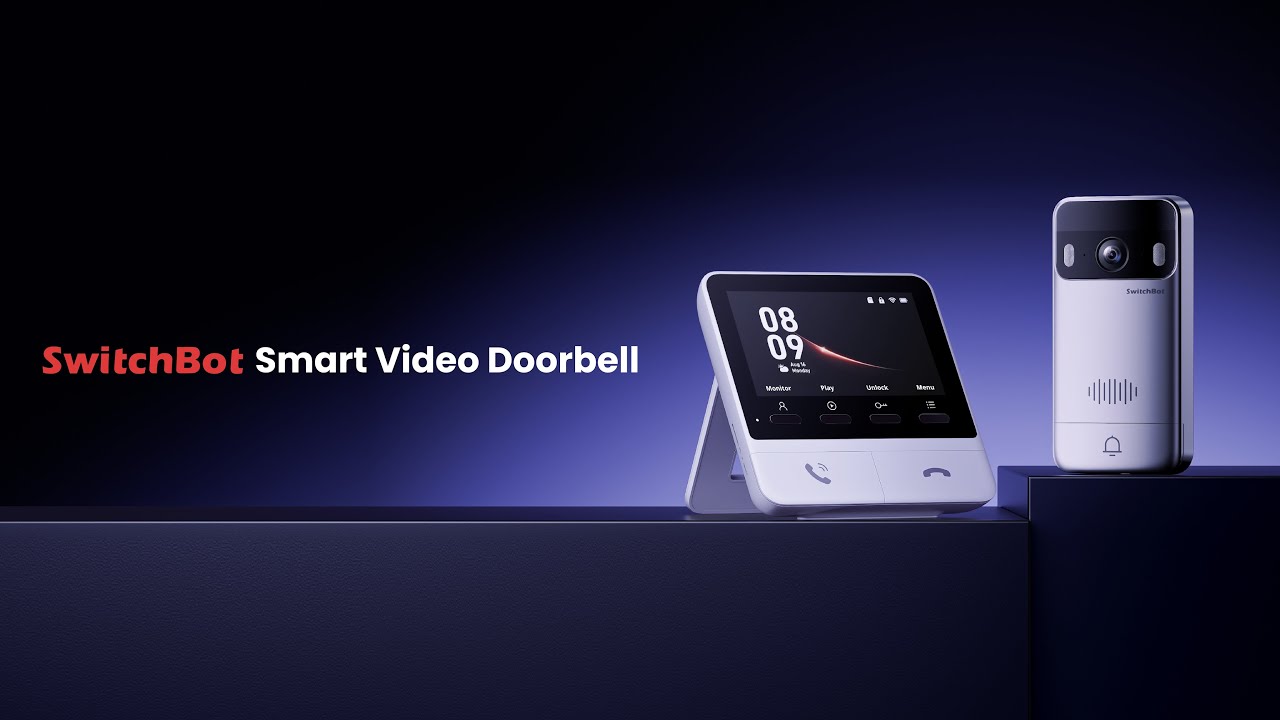 SwitchBot Smart Video Doorbell - Smart doorbell with extended battery life and monitor.