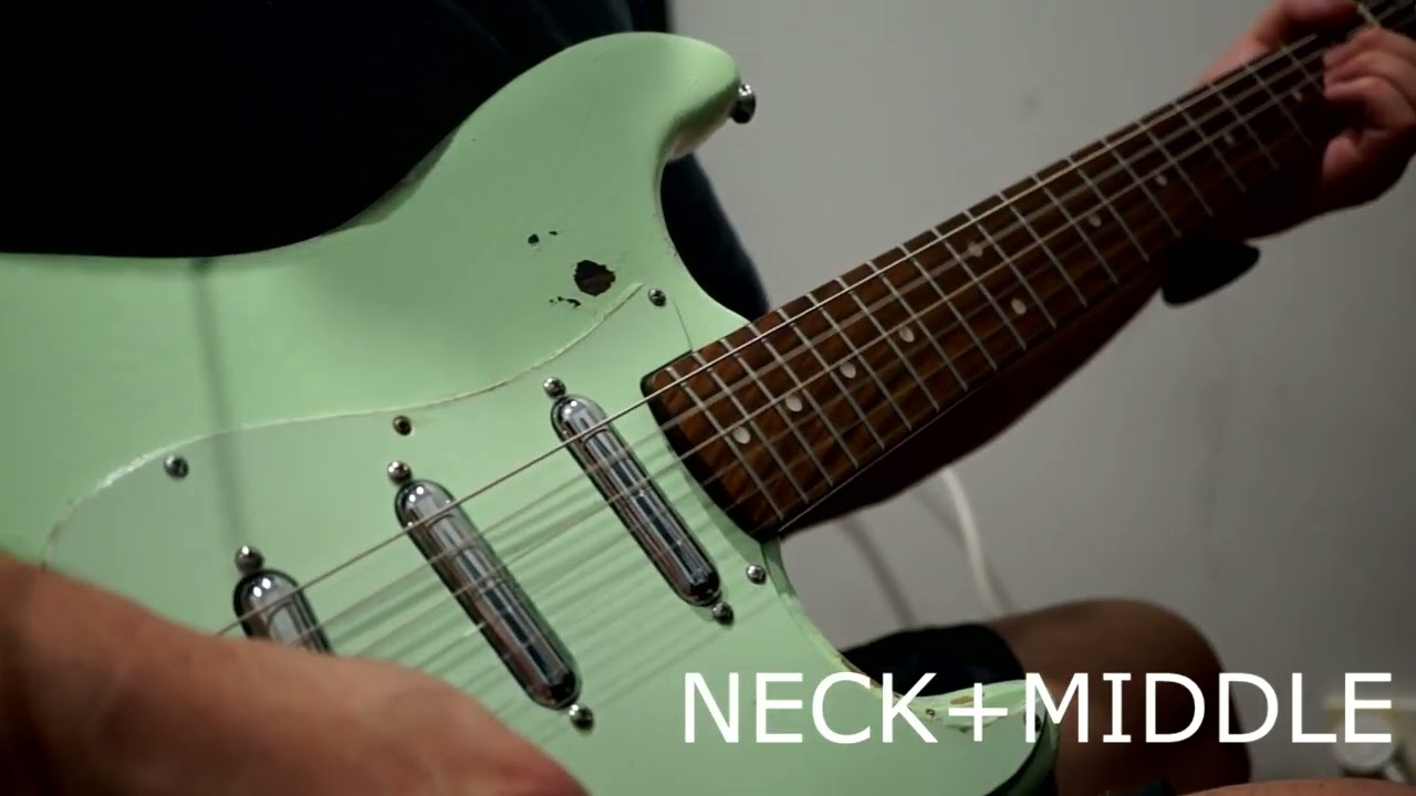 Musiclily Artec Alnico 5 Lipstick Single Coil Pickups Set Sound Demo by Johannes Chuah