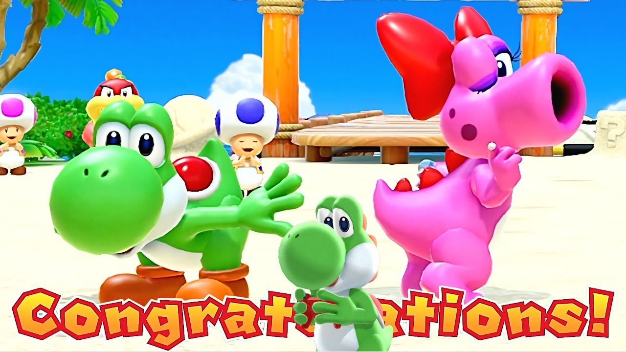 Super Mario Party Jamboree Tag Match Yoshi and Birdo vs Spike and Ninji CPU Hard