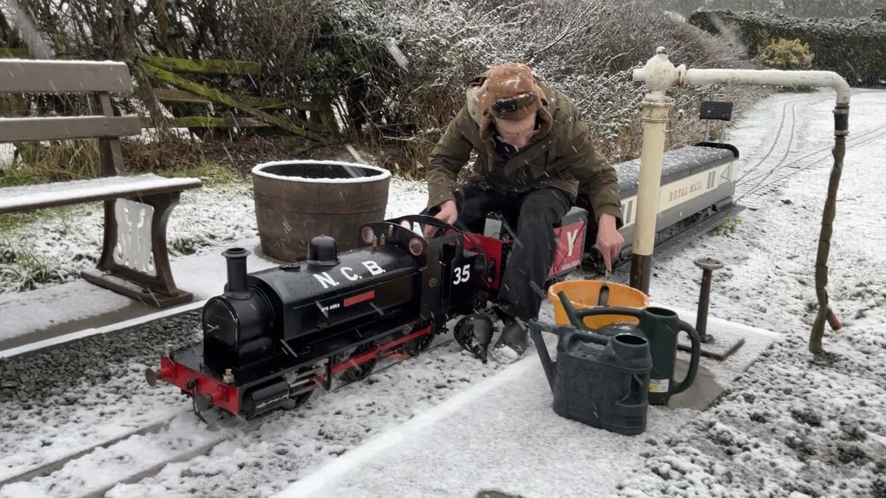Steaming In Light Snow White House Railway 15 Feb 2026