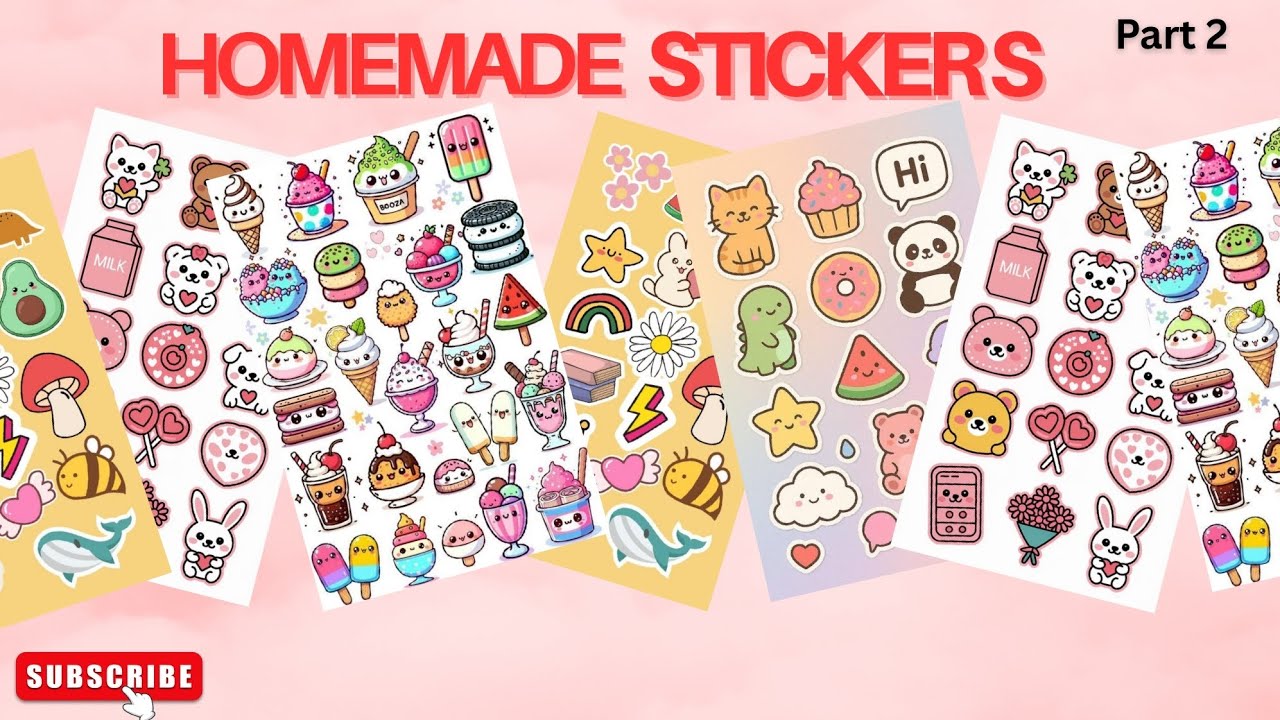 How to Make Stickers at Home | No Printer | Part 2 (Super Easy!)