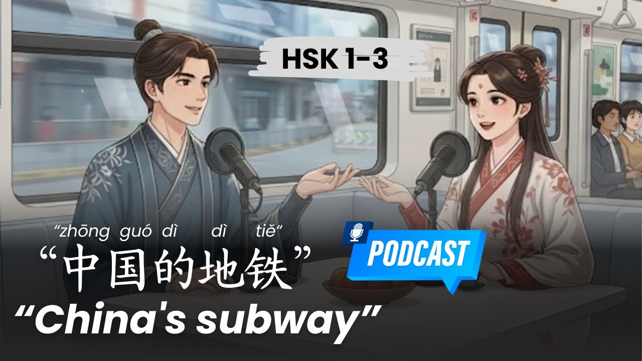 HSK 1-3 l China's subway system l 中国的地铁系统 l Chinese Podcast
