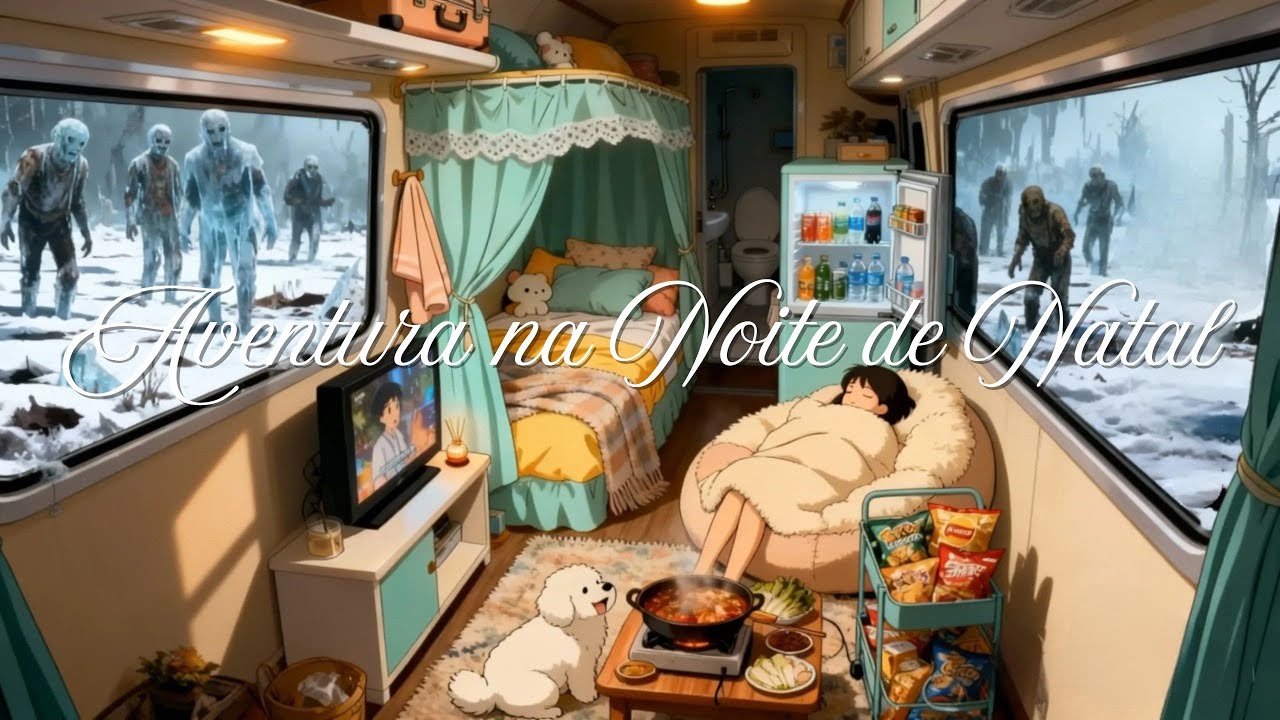 Ambiente Natalino Congelado ❄️ Mundo Zumbi | Música Instrumental de Natal para Relaxe, Sono e Foco