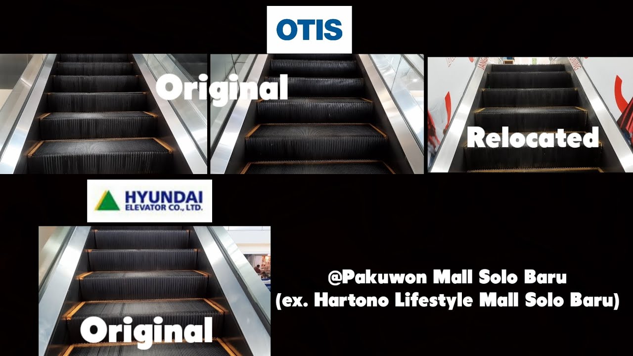 OTIS and Hyundai Escalators - Pakuwon Mall Solo Baru, Central Java, ID