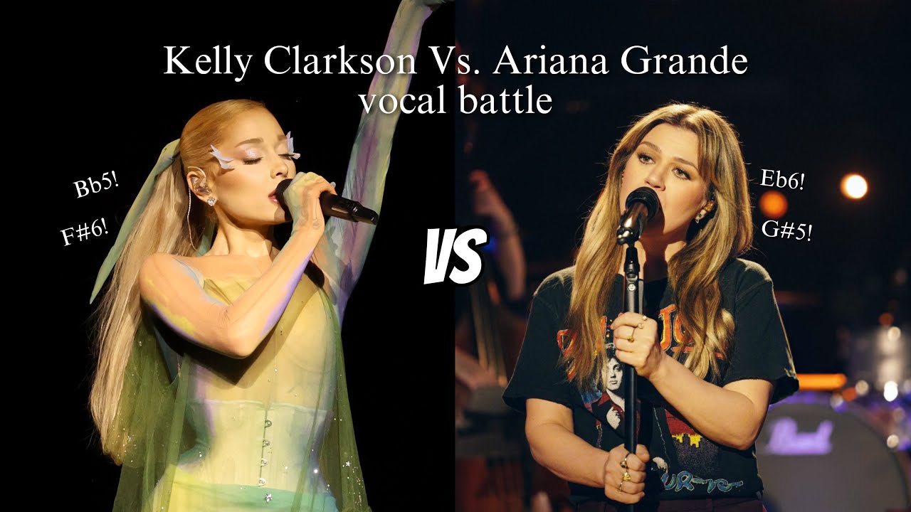 KELLY CLARKSON Vs. ARIANA GRANDE - Vocal Battle (C#3 - B5 - C7 | Feat. @musicalkavya)