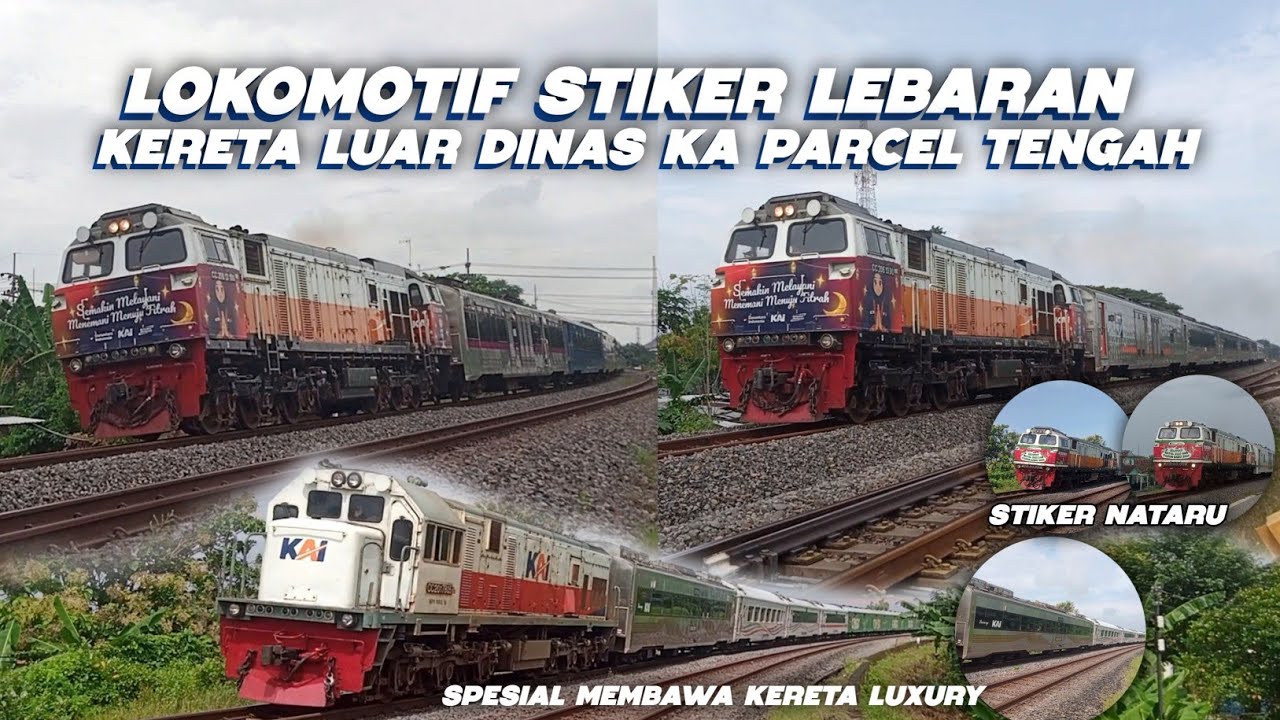 LOKOMOTIF CC 206 STIKER MENYAMBUT LEBARAN 1447 H | KERETA LUAR DINAS PANJANG 