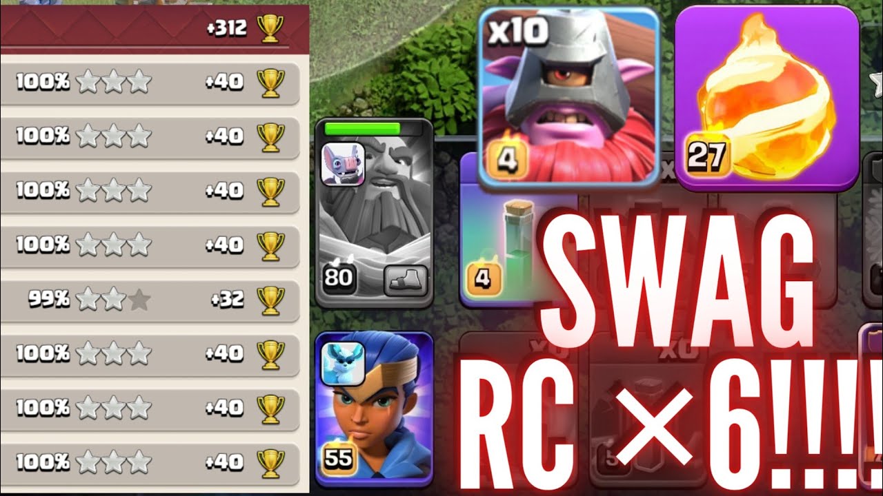 Fireball Throwers needs no Royal Champion or Seige Machine to Crush Top Bases!💥