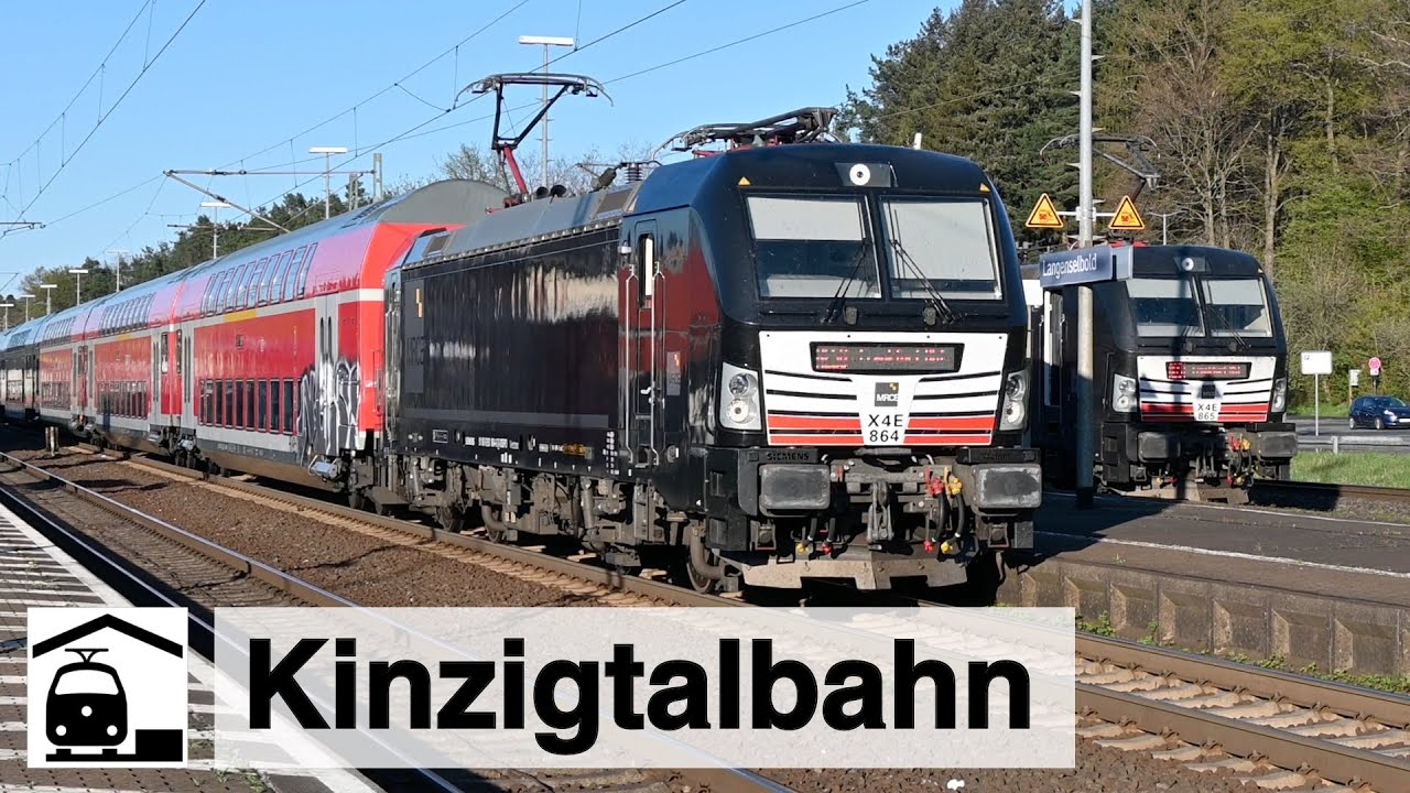 Kinzigtalbahn gesperrt: BR 114, 146 + Vectrons mit Doppelstockwagen