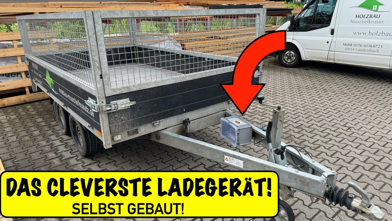 Das Cleverste Ladegerät für Elektro Kipper Anhänger selber gebaut ! So habe ich das gelöst!