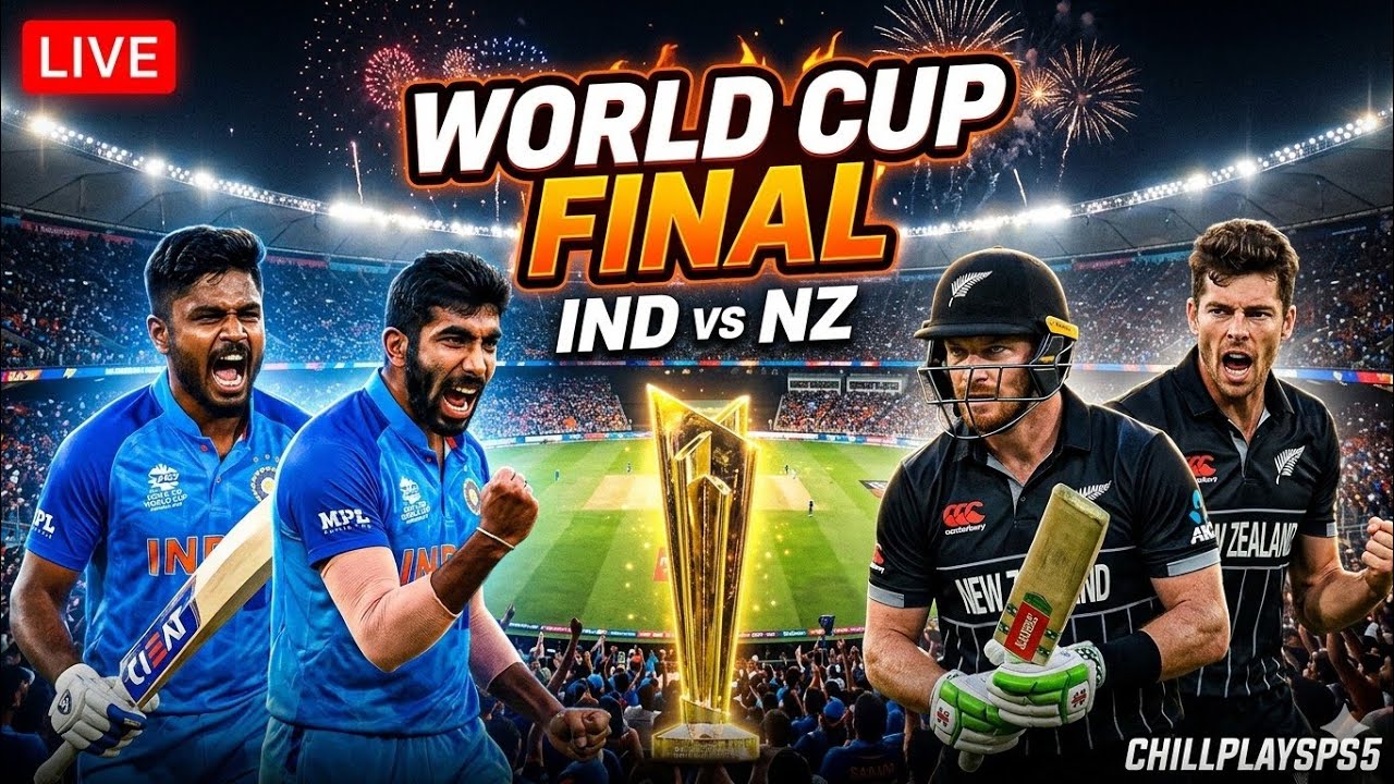 IND vs NZ LIVE 🔥 T20 World Cup FINAL | Narendra Modi Stadium Ahmedabad | Cricket 26
