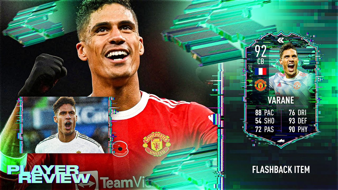 92 FLASHBACK VARANE PLAYER REVIEW | FIFA 22 Ultimate Team