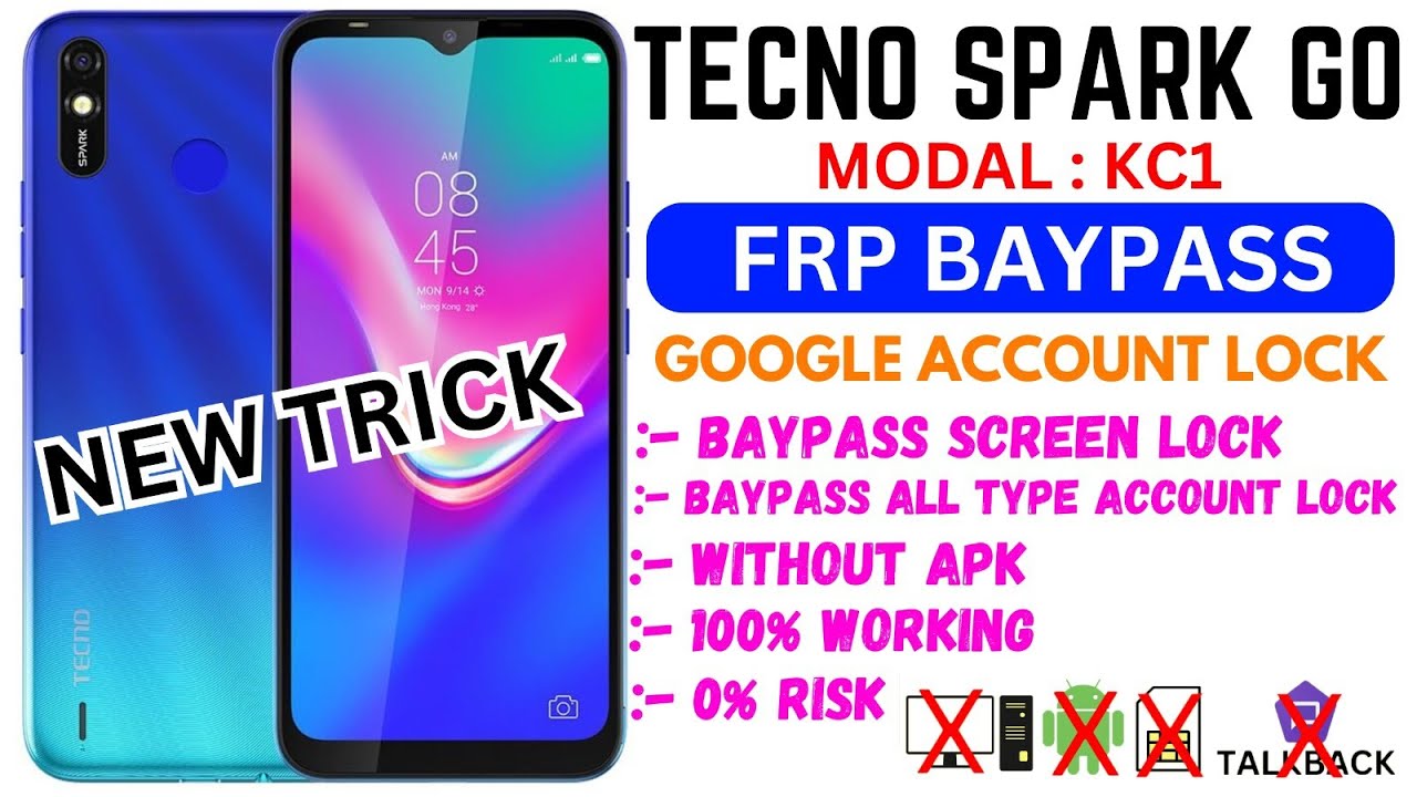 TECNO SPARK GO ( KC1 ) FRP BAYPASS WITHOUT PC||TECNO KC1 FRP BAYPASS