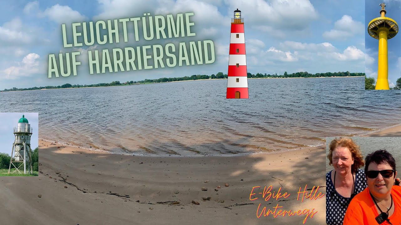 Viele Leuchttürme auf Harriersand  und viele  Vespas in Sandstedt