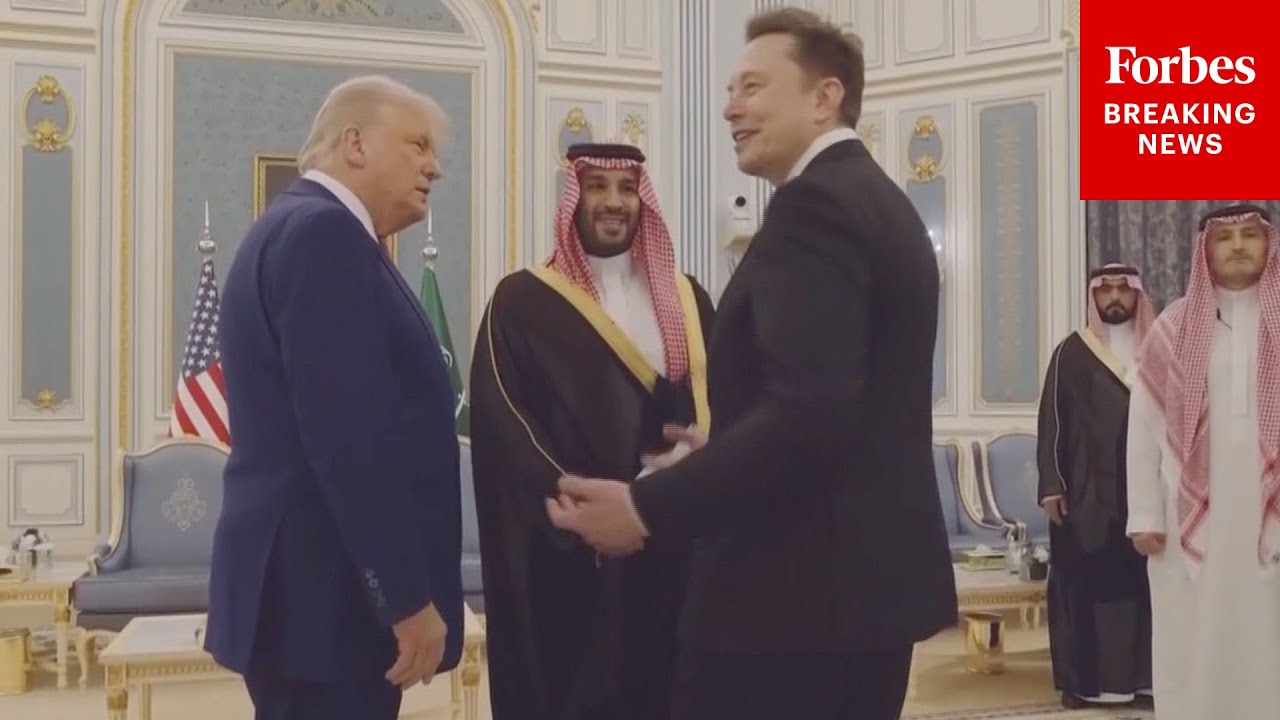 WATCH: President Trump And His Team Meet With Crown Prince MBS And Delegation At Saudi Royal Court