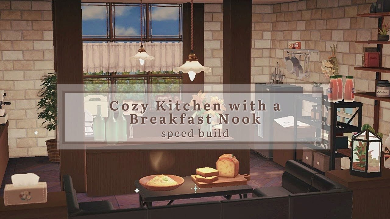 COZY KITCHEN with a Breakfast Nook | ACNH 2.0 Speed Build | Animal Crossing New Horizons