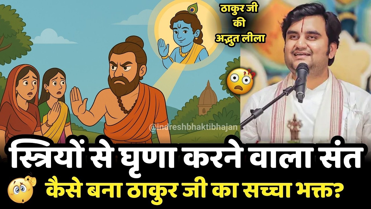 स्त्रियों से घृणा करने वाला संत कैसे बना ठाकुर जी का सच्चा भक्त? 😱
