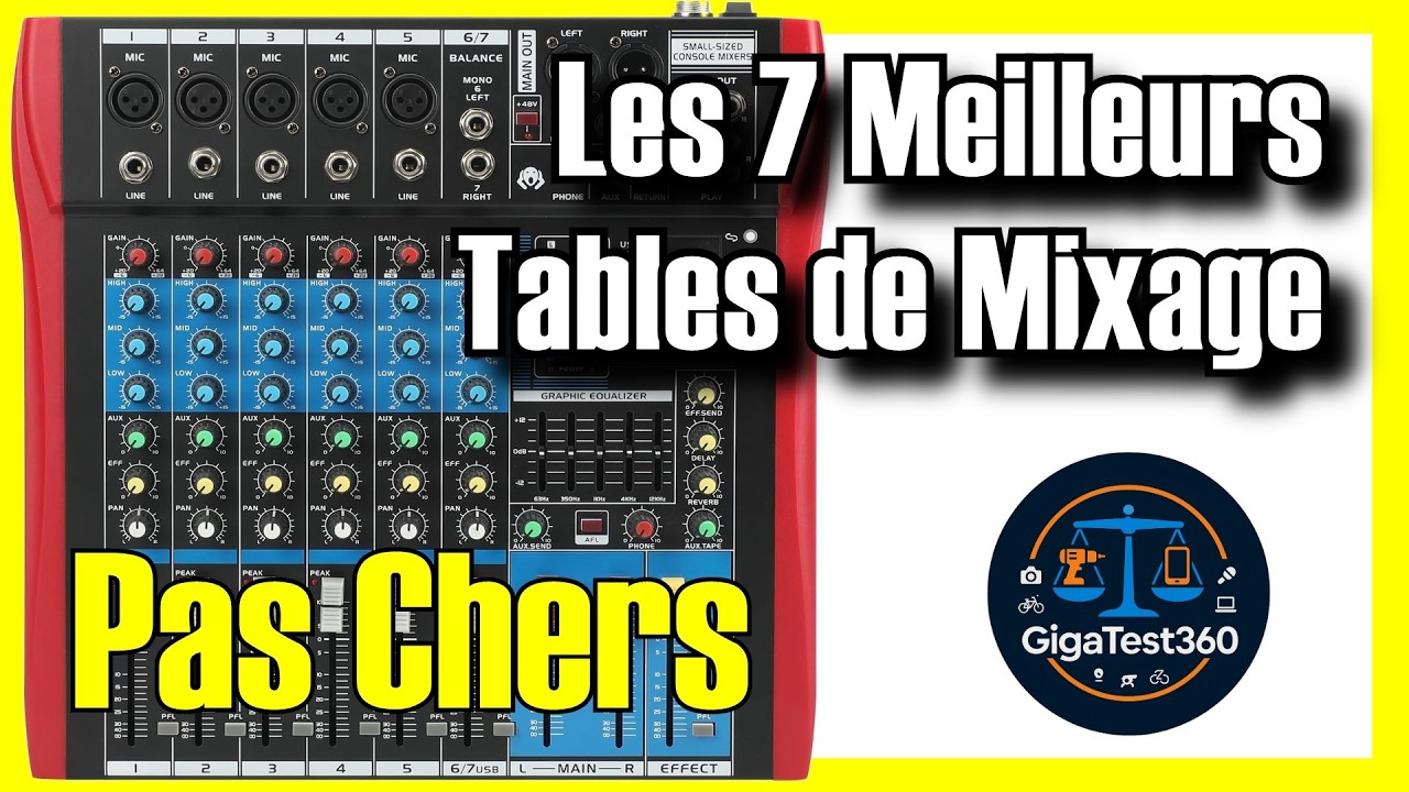 🎧🔥 Les 7 MEILLEURS Tables De Mixage PAS CHERS sur Amazon [2025]✅Num&eacute;riques Professionnelles